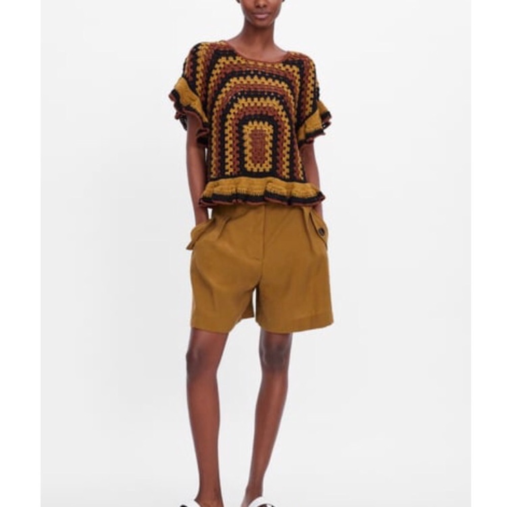 🌟ZARA Embroidered/Crocheted Top🌟